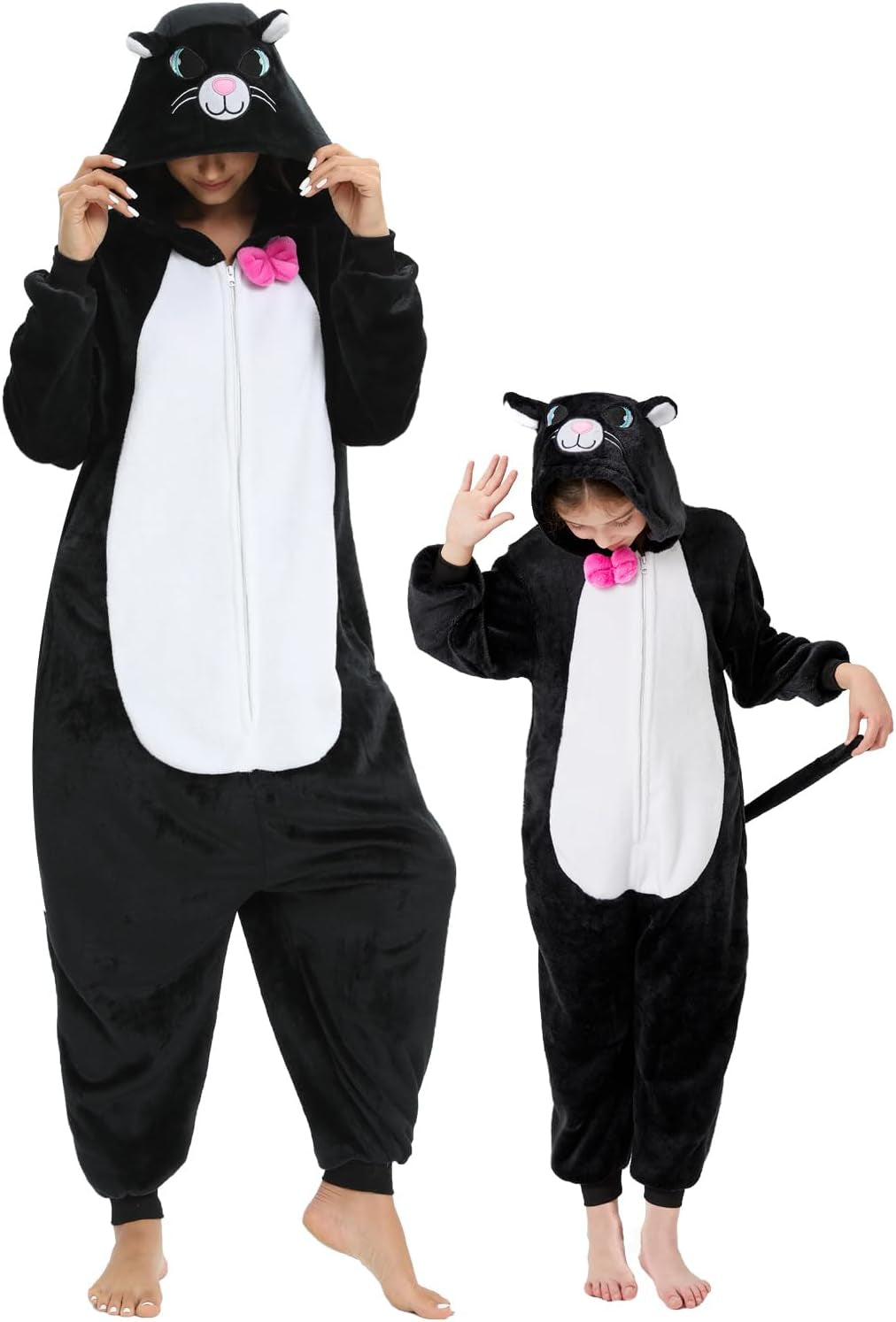 Kids Onesie Pajamas Animal One Piece Costume Halloween Cosplay for Boys Girls Family