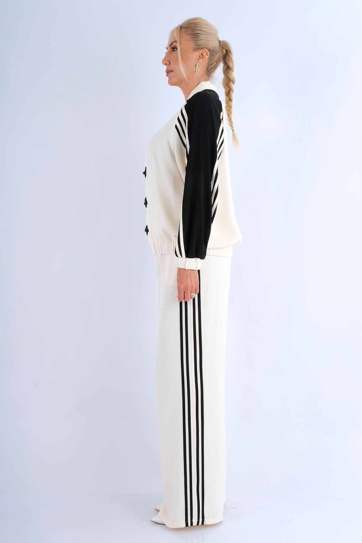 Ensemble Tailleur Bomber Brandebourgs - vue profil