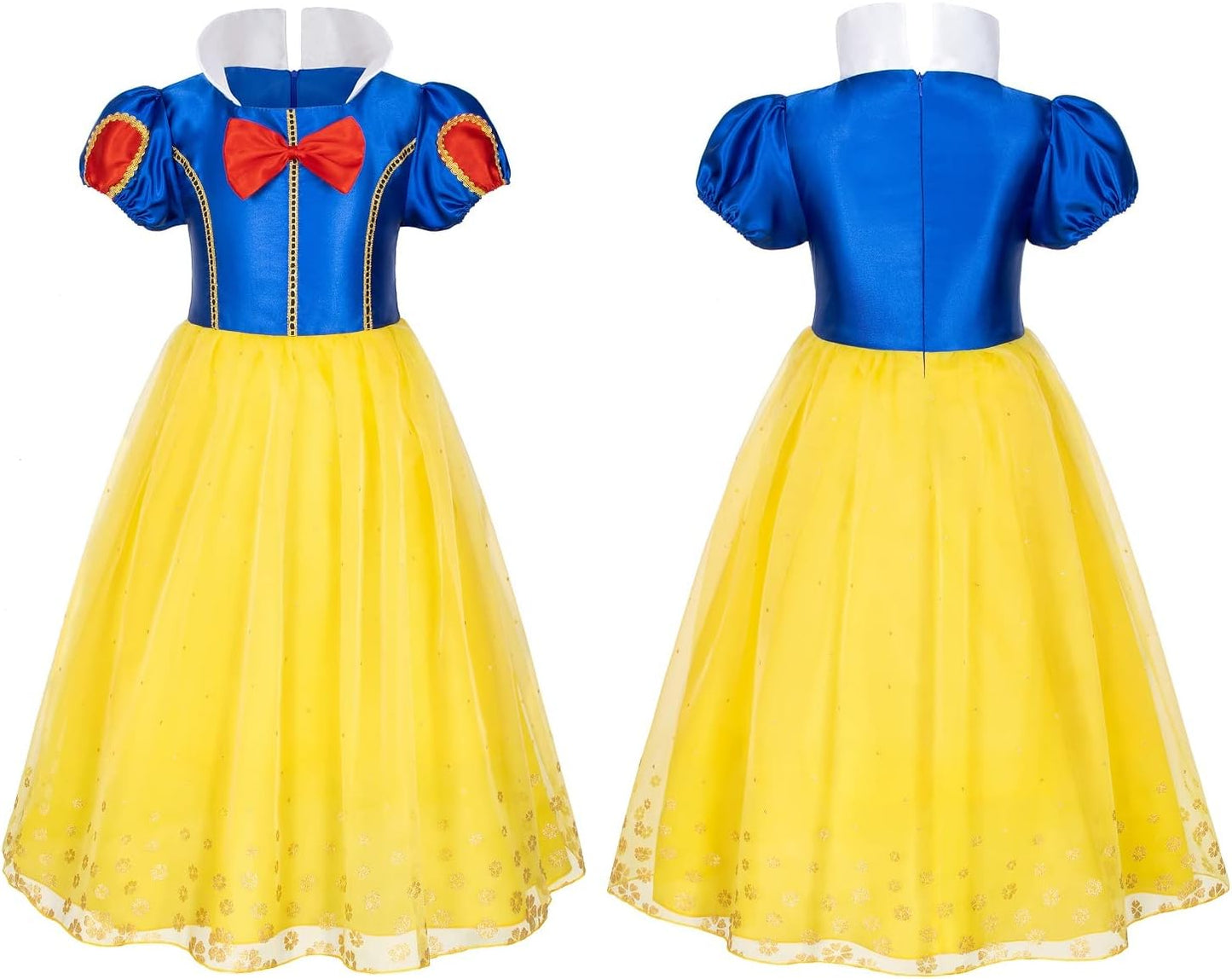 Princess Snow White Dress Costume for Toddler Girls Birthday Halloween Cosplay Party with Accessories 2-11 Years