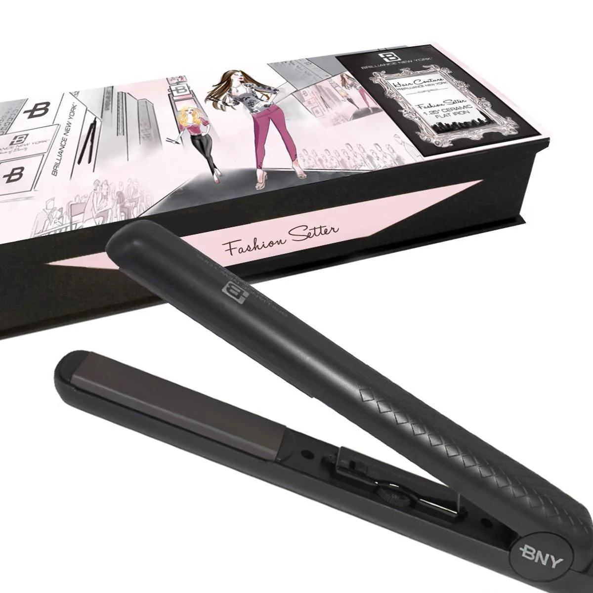 Original Ceramic Iron|Hair Straightener Curler 2 in 1|450° 1.25 Inch