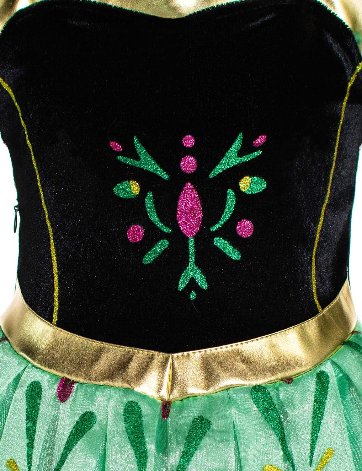 Princess Costumes Birthday Party Fancy Dress up for Little Girls with Accessories