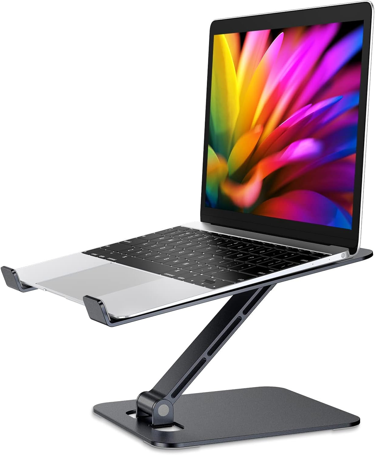 Laptop Stand for Desk, Ergonomic Adjustable Foldable Computer Stand with Heat-Vent, Aluminium Alloy Laptop Riser Compatible with Macbook Air, Pro, Dell XPS, Samsung, 10”-16"