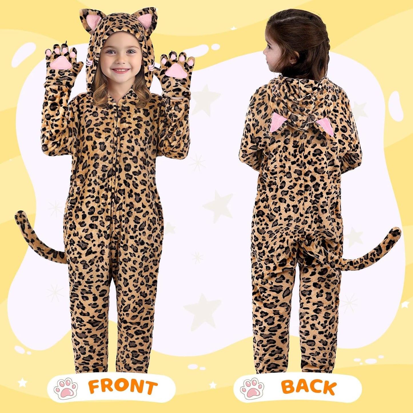 Cat Costume for Girls, Noir Costume, Onesie Costume for Kids, Halloween Costumes for Kids Girls