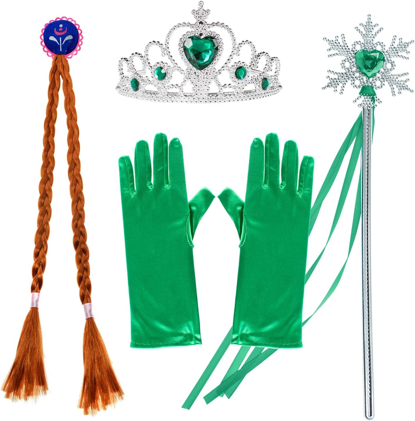 Princess Costumes Birthday Party Fancy Dress up for Little Girls with Accessories