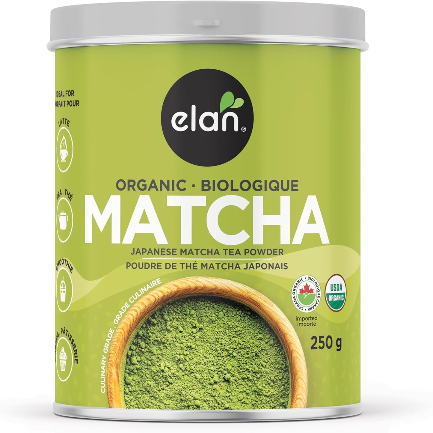 Organic Japanese Matcha Green Tea Powder, Non-Gmo, Vegan, Gluten-Free, Kosher 250G