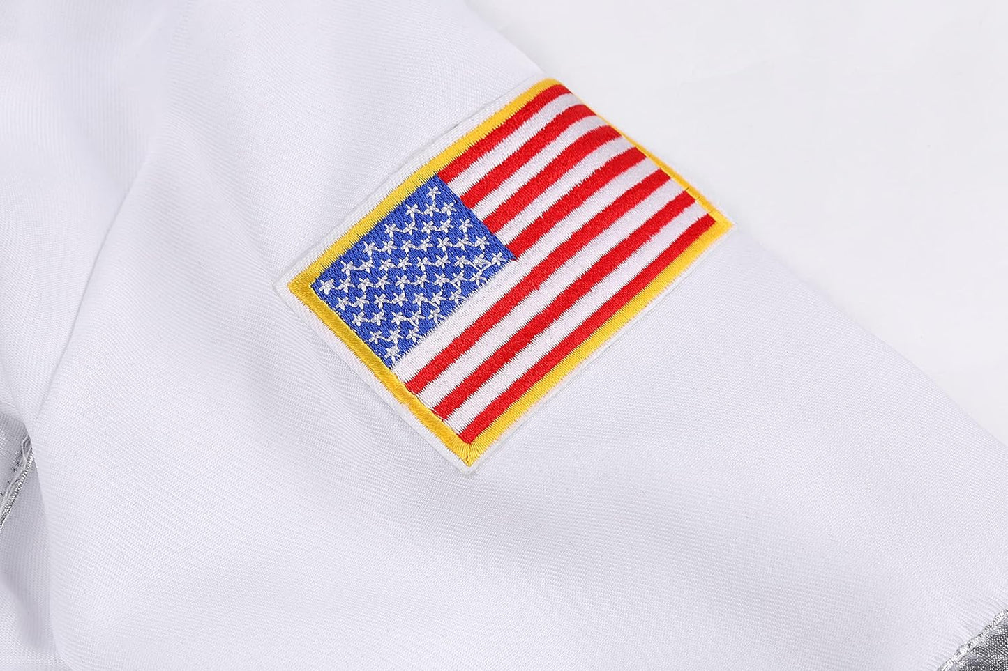 Kids NASA Astronaut Costumes America Spacesuit for Boys Girls Space Jumpsuit Halloween Dress Up