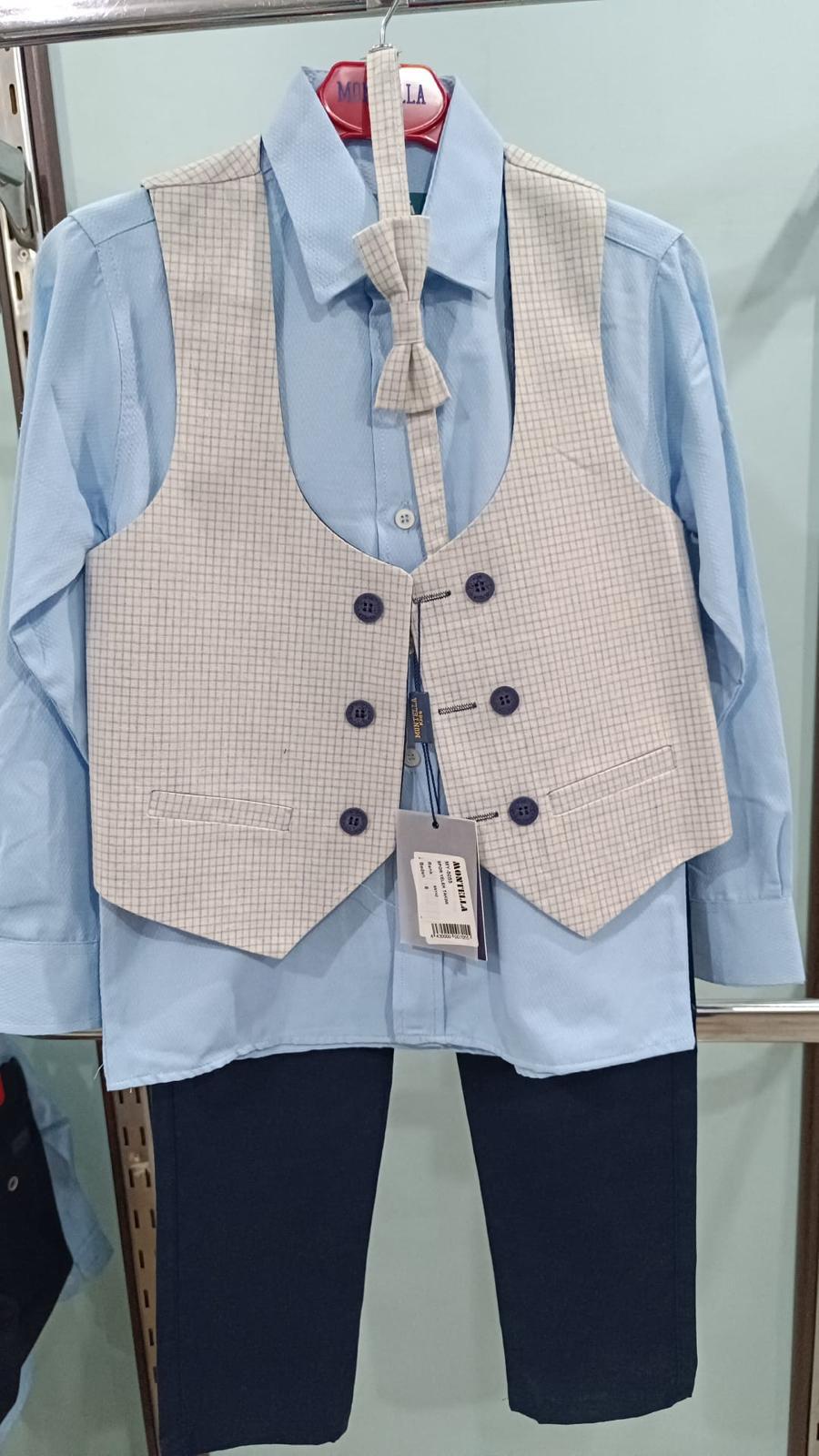 💙 Ensemble "Ciel Élégant" – Charme et Distinction pour Petits Messieurs - EEGT