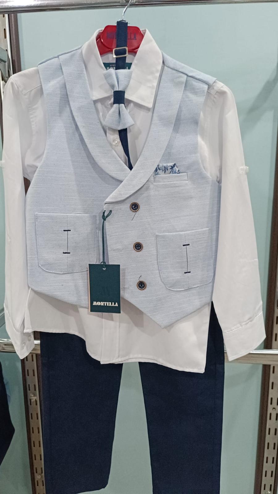 💙 Ensemble "Ciel Élégant" – Charme et Distinction pour Petits Messieurs - EEGT