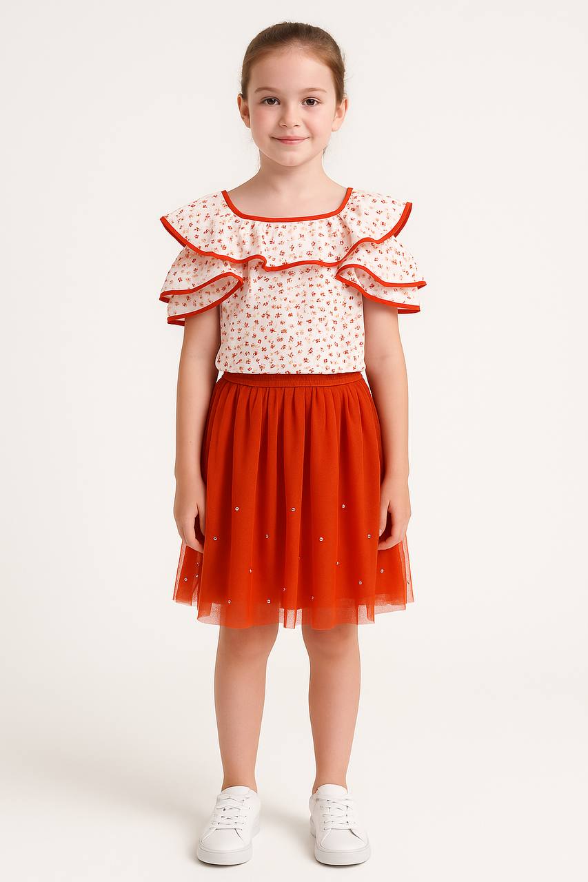 ❤️ Ensemble Fête Rubis – Douceur, Couleur et Élégance Enfantine - EVFET
