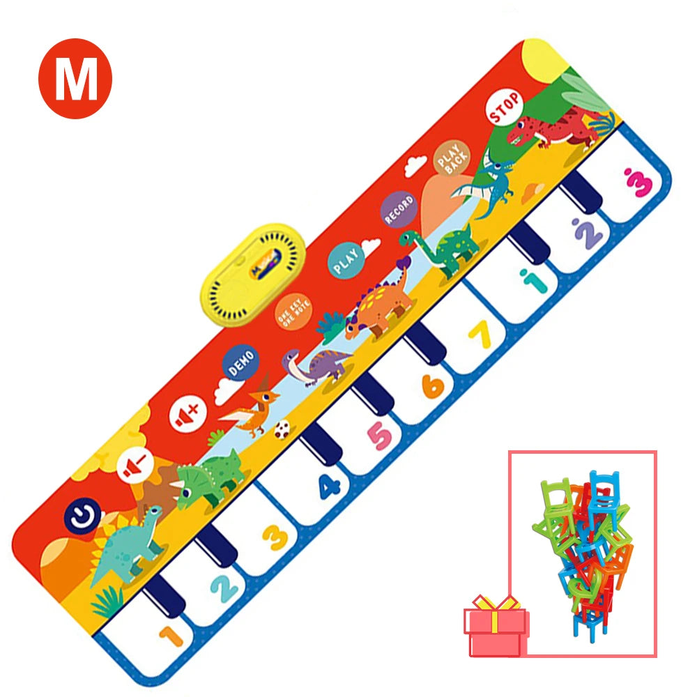 Coolplay Electronic Musical Mat Carpets Keyboard Baby Piano Play Mat Musical Instrument Montessori Toy Educational Toys for Kids