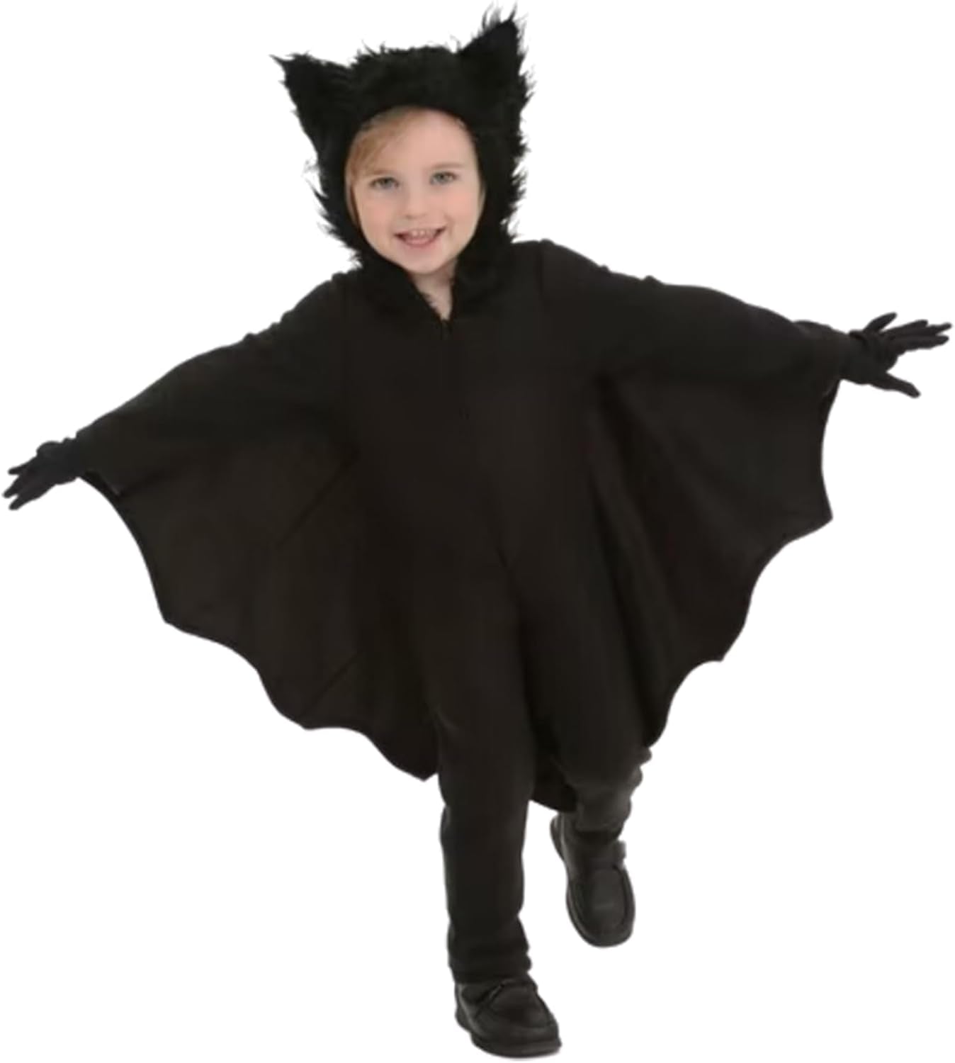 Halloween Costume Bat Costume for Kids 5-6 Years Old Costume Kids Hooded Bat Breathable Integrated Zipper Halloween Costumes