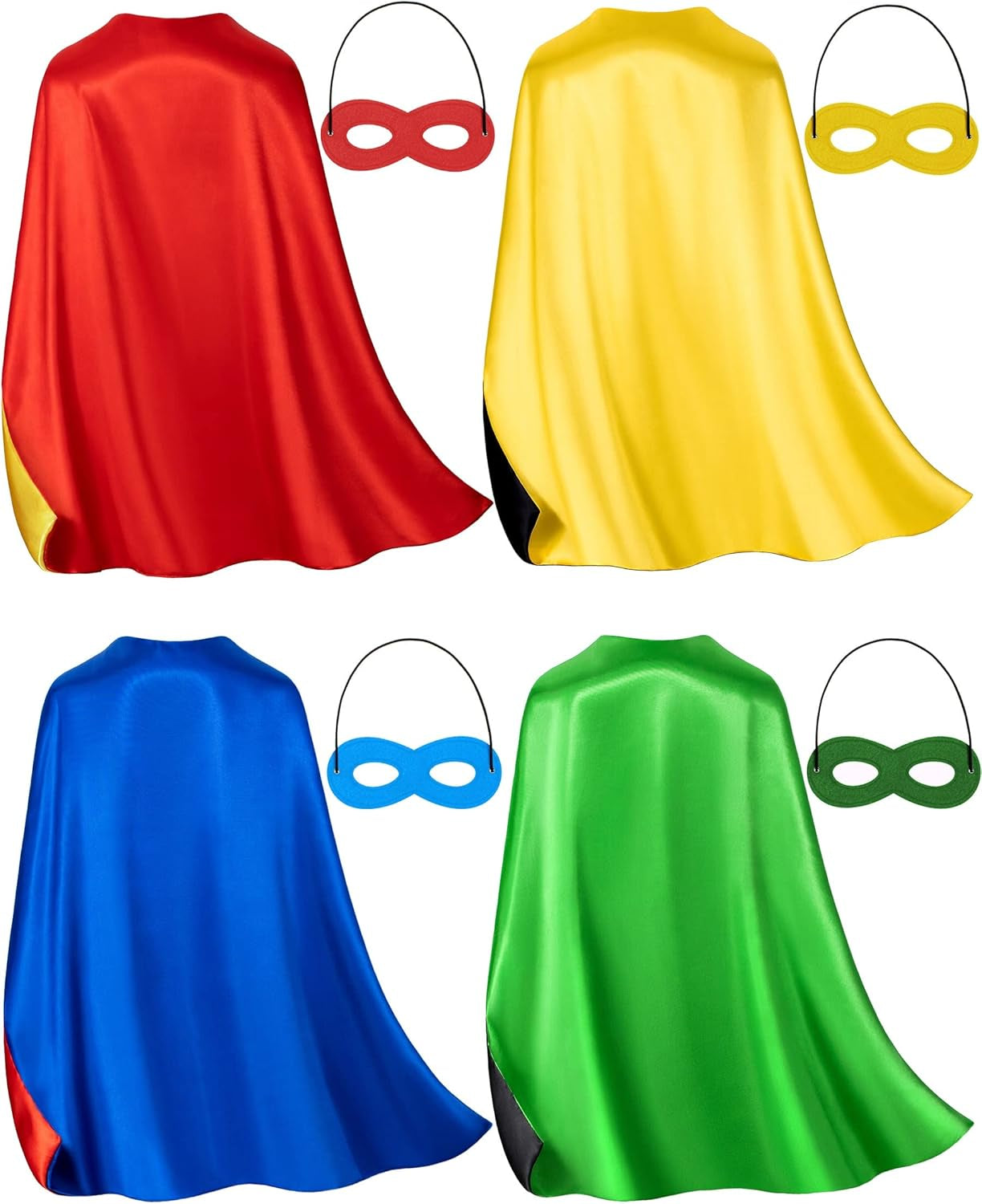 Kids Superhero Capes and Mask -Super Hero Cape for Boys Girls Boys Girls Christmas,Halloween, Parties
