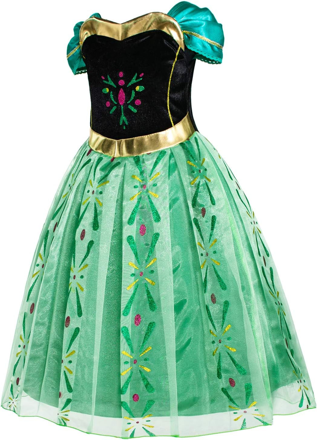 Princess Costumes Birthday Party Fancy Dress up for Little Girls with Accessories