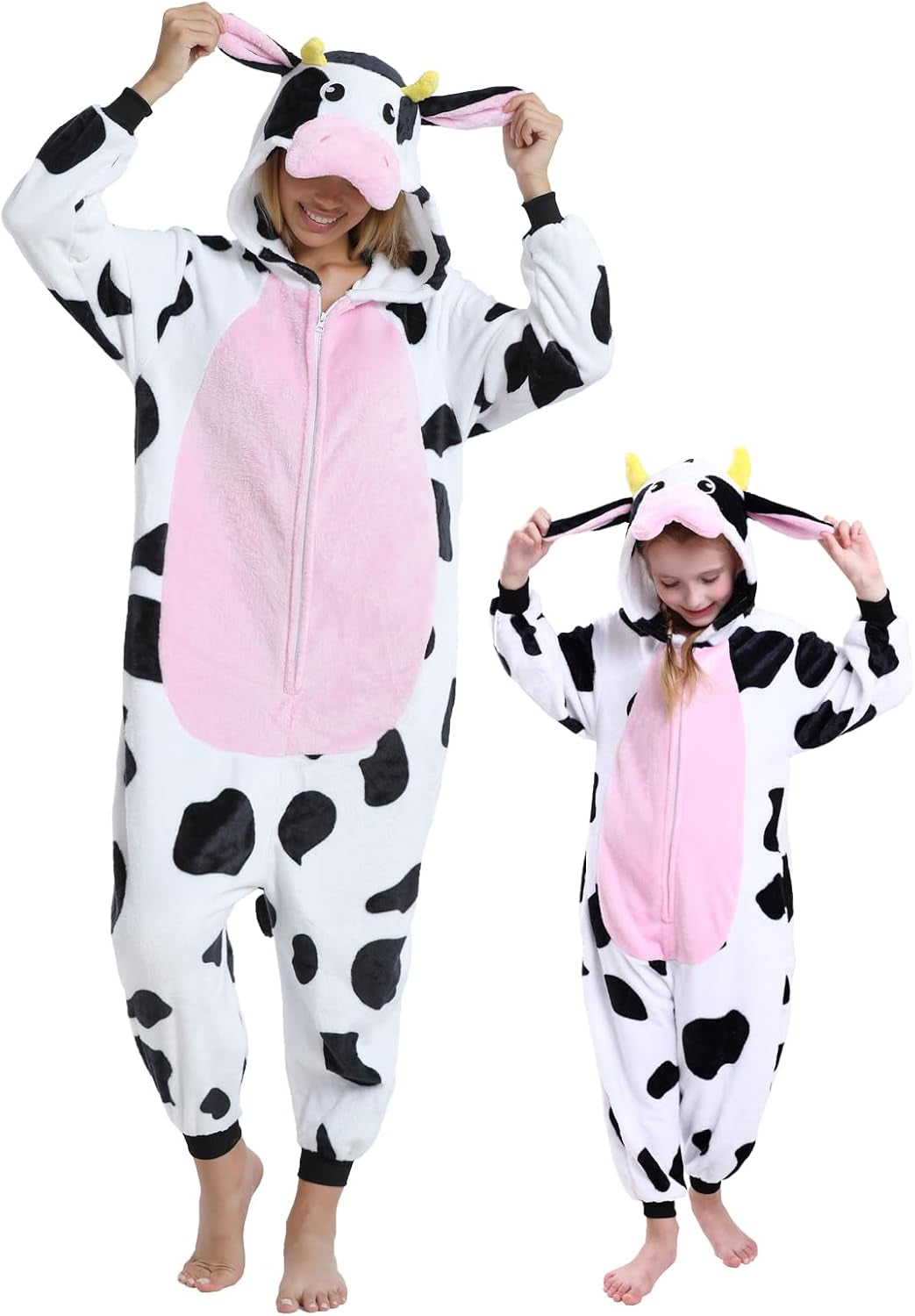 Kids Onesie Pajamas Animal One Piece Costume Halloween Cosplay for Boys Girls Family