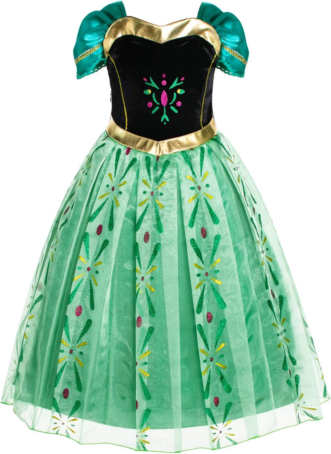 Princess Costumes Birthday Party Fancy Dress up for Little Girls with Accessories