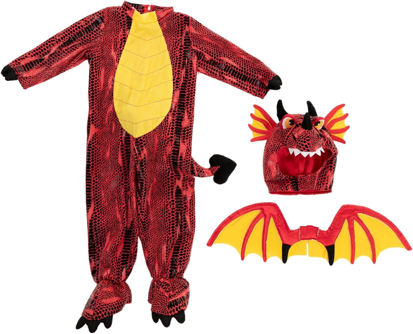 Toddler Dinosaur Costume Kids Dragon Costume with Wings Eggs for Unisex Baby Halloween Dress up Party