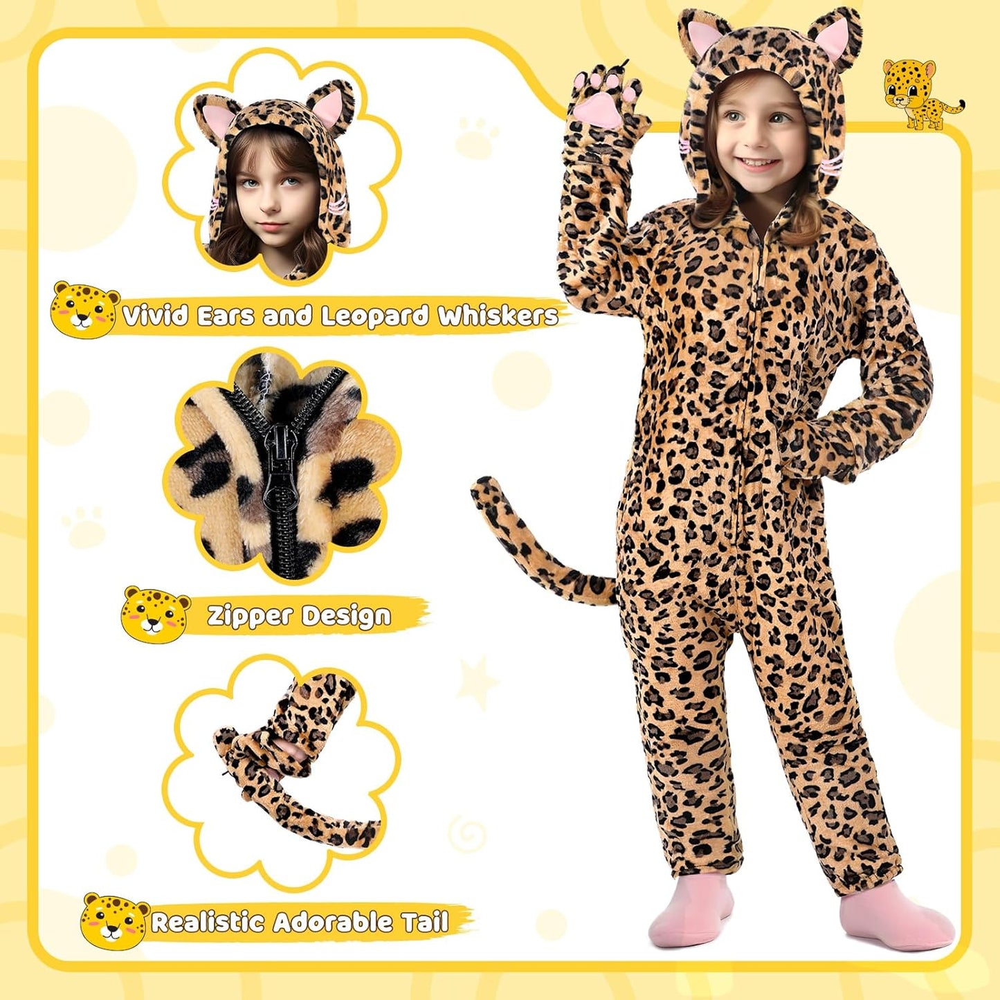 Cat Costume for Girls, Noir Costume, Onesie Costume for Kids, Halloween Costumes for Kids Girls