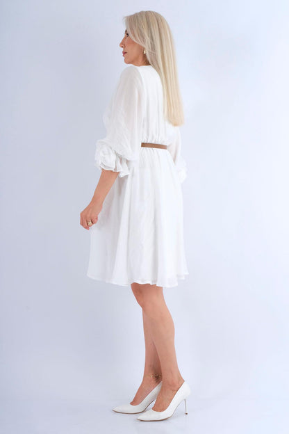 Ensemble deux pièces dentelle peplum - vue arrière