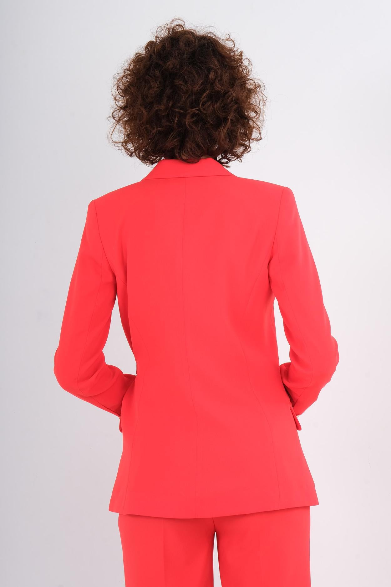 Blazer Sans Manches Double Boutons Dorés — vue de dos