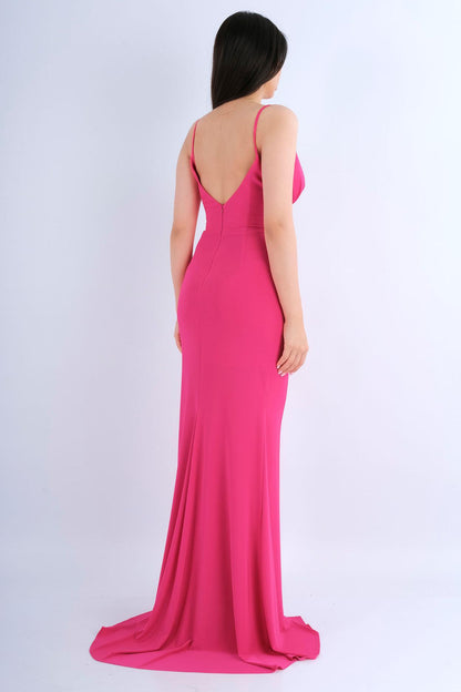 Robe Florale Rose corset brodé - vue de dos