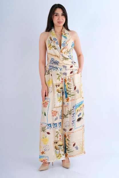 Pantalon Droit Taille Haute — vue de face