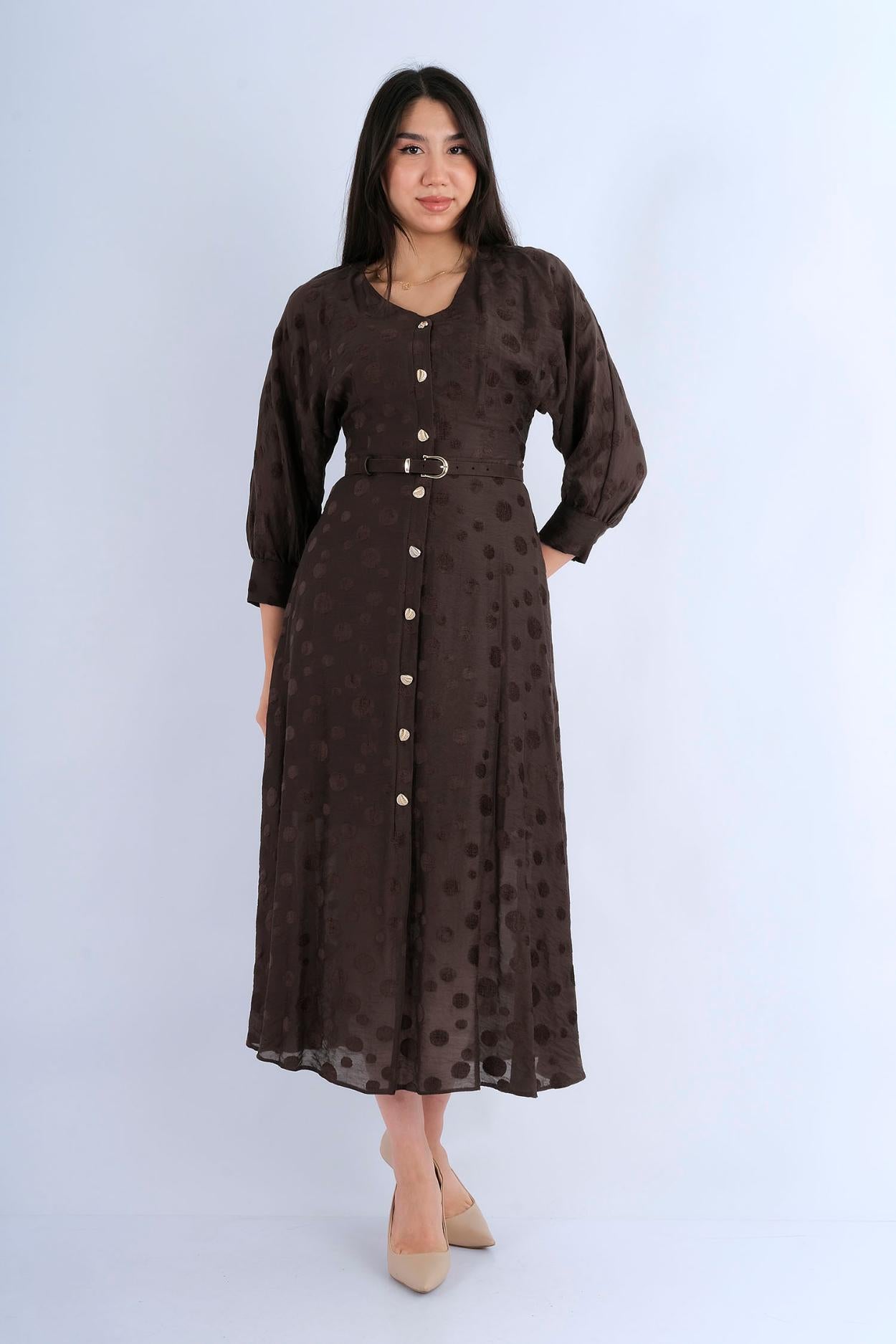Robe blazer courte noire boutons dorés manches dentelle - vue arrière