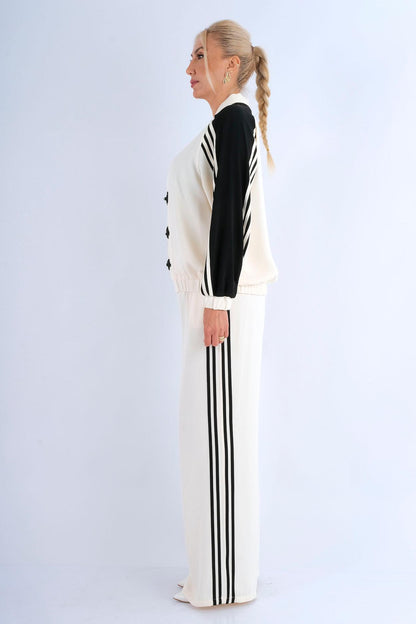 Ensemble Tailleur Bomber Brandebourgs - vue profil