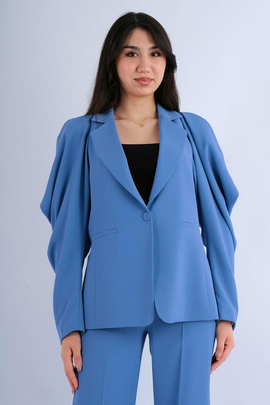 Blazer Structuré Manches Longues — vue de face