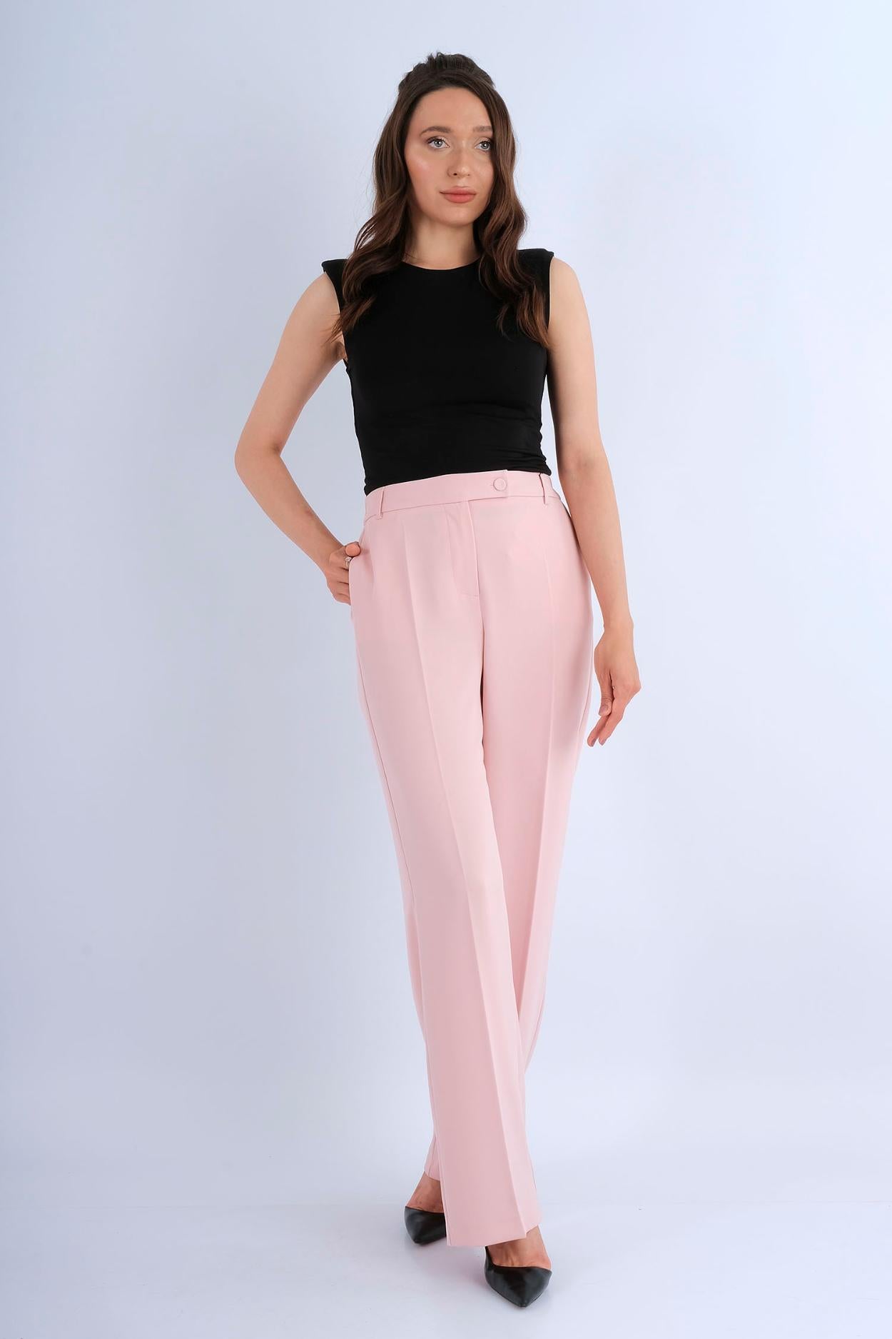 Pantalon Droit Structuré — vue de face