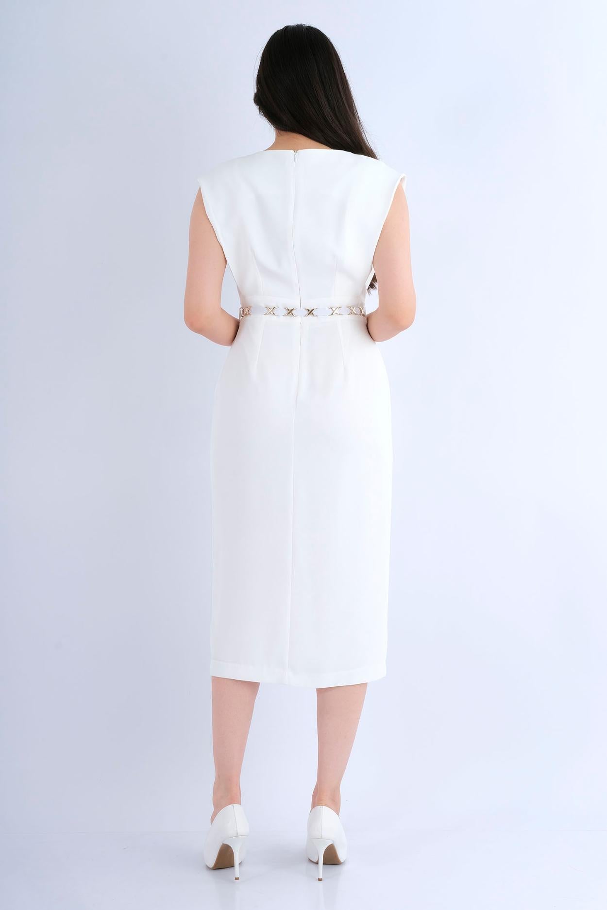 Ensemble Robe Noire à Pois - Vue arrière