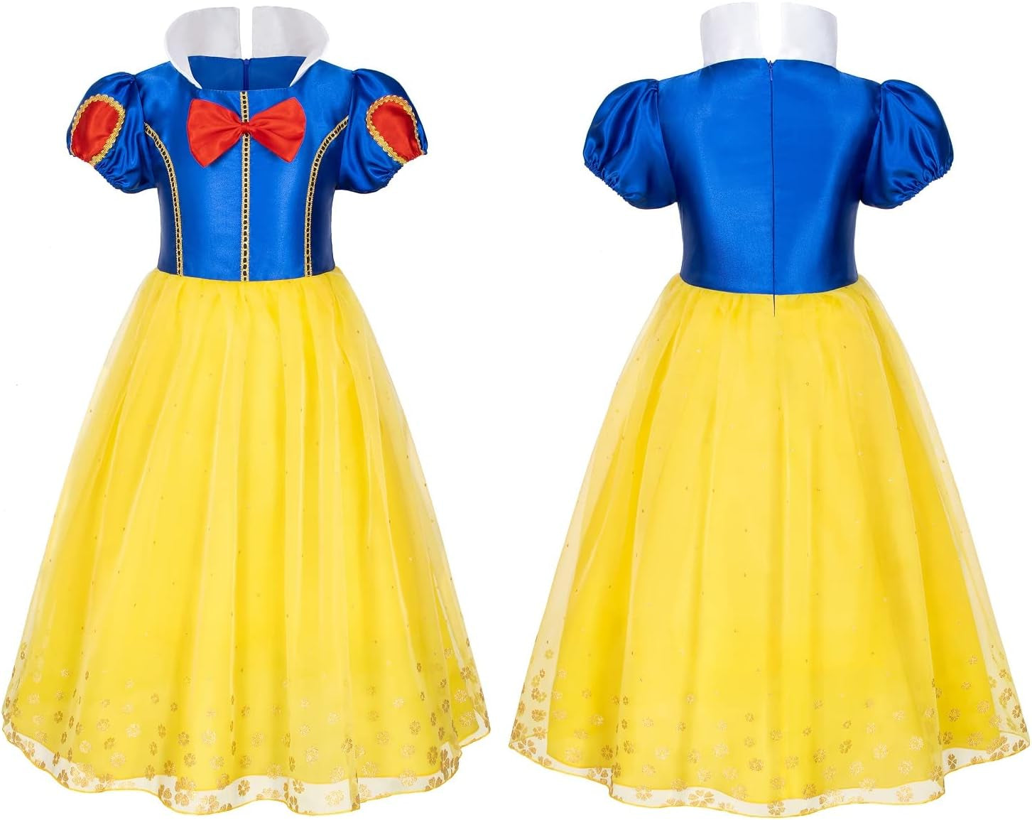 Princess Snow White Dress Costume for Toddler Girls Birthday Halloween Cosplay Party with Accessories 2-11 Years