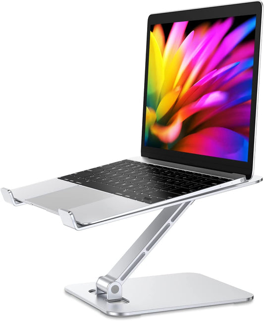 Laptop Stand for Desk, Ergonomic Adjustable Foldable Computer Stand with Heat-Vent, Aluminium Alloy Laptop Riser Compatible with Macbook Air, Pro, Dell XPS, Samsung, 10”-16"