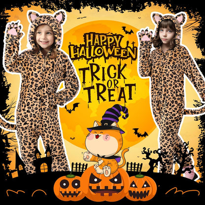 Cat Costume for Girls, Noir Costume, Onesie Costume for Kids, Halloween Costumes for Kids Girls