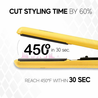 Original Ceramic Iron|Hair Straightener Curler 2 in 1|450° 1.25 Inch