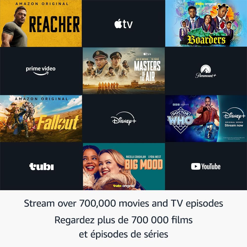 Fire TV Stick 4K (Newest Model), Streaming Device, More than 700,000 Movies and TV Episodes, Supports Wi-Fi 6, Watch Free & Live TV