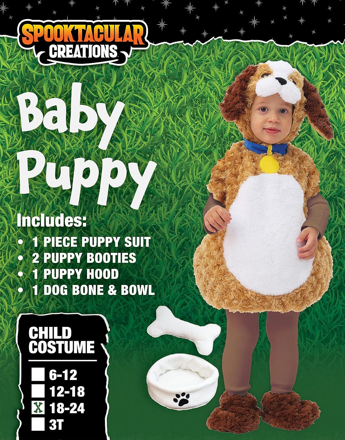 Baby Puppy Costume for Halloween Dress up Party, Animal Theme Party