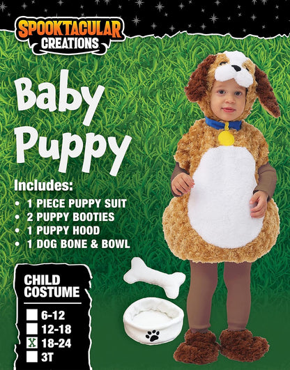 Baby Puppy Costume for Halloween Dress up Party, Animal Theme Party