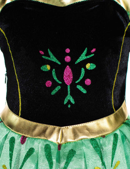 Princess Costumes Birthday Party Fancy Dress up for Little Girls with Accessories