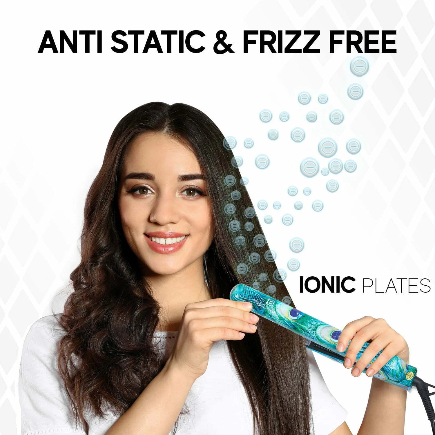 Original Ceramic Iron|Hair Straightener Curler 2 in 1|450° 1.25 Inch
