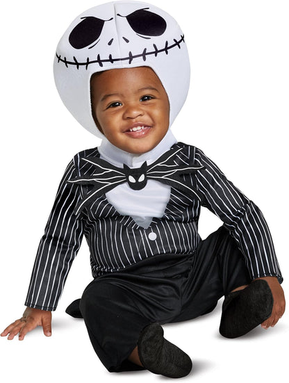 Jack Skellington Classic Toddler Child Costume, Black, Medium/(3T-4T)