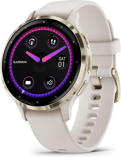 Venu 3S, GPS Smartwatch, AMOLED Display, Advanced Health and Fitness Features, up to 10 Days of Battery, 41 MM , French Gray
