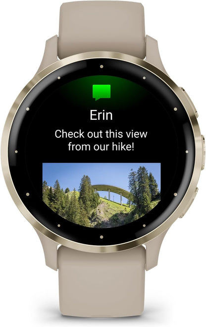 Venu 3S, GPS Smartwatch, AMOLED Display, Advanced Health and Fitness Features, up to 10 Days of Battery, 41 MM , French Gray
