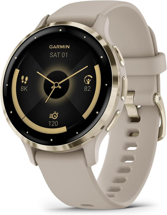 Venu 3S, GPS Smartwatch, AMOLED Display, Advanced Health and Fitness Features, up to 10 Days of Battery, 41 MM , French Gray