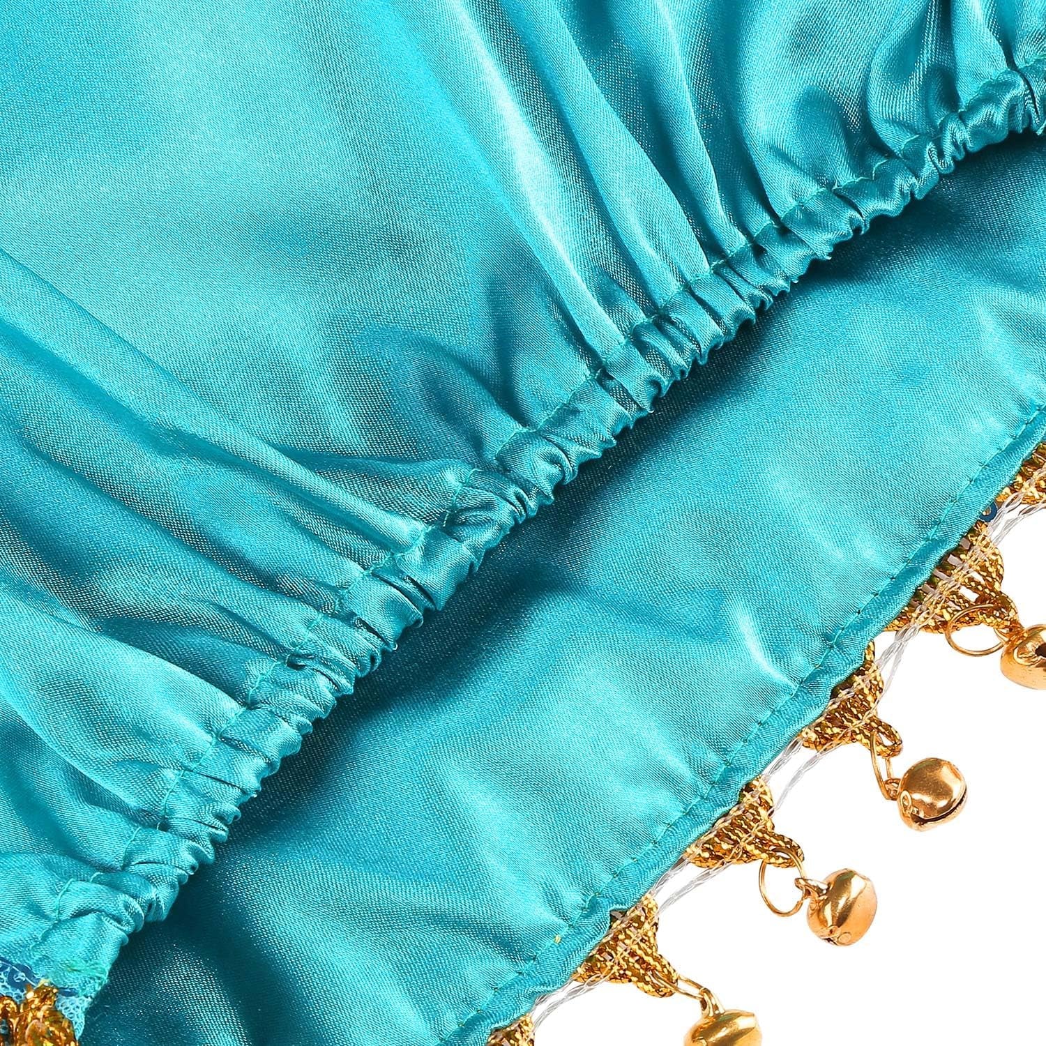 Princess Costume for Girls Kids Arabian Princess Fancy Dress up for Halloween Birthday Cosplay Party Carnival