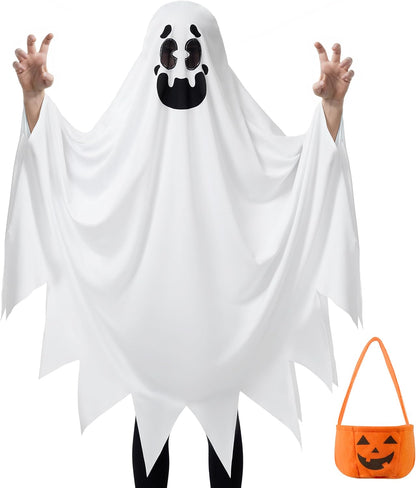 Ghost Boo and Friendly Costume for Child Halloween Spooky Trick-Or-Treating