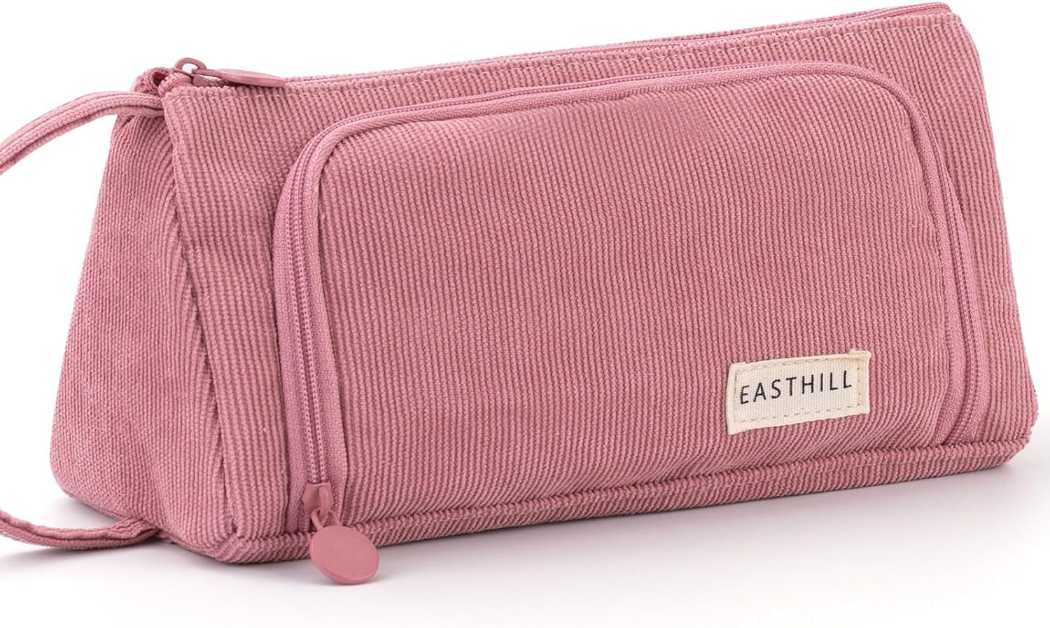 Big Capacity Pencil Case Pouch Pen Case Simple Stationery Bag School College Office Organizer for Teens Girls Adults Student, Plaid White, 8.4 X 4.5 X 1.4 Inches, Simple,Travel