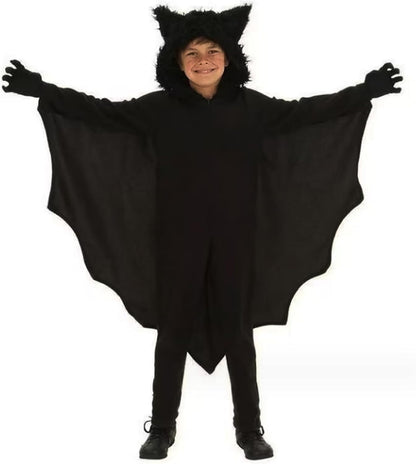 Halloween Costume Bat Costume for Kids 5-6 Years Old Costume Kids Hooded Bat Breathable Integrated Zipper Halloween Costumes