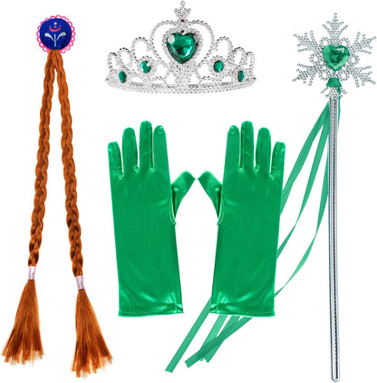 Princess Costumes Birthday Party Fancy Dress up for Little Girls with Accessories