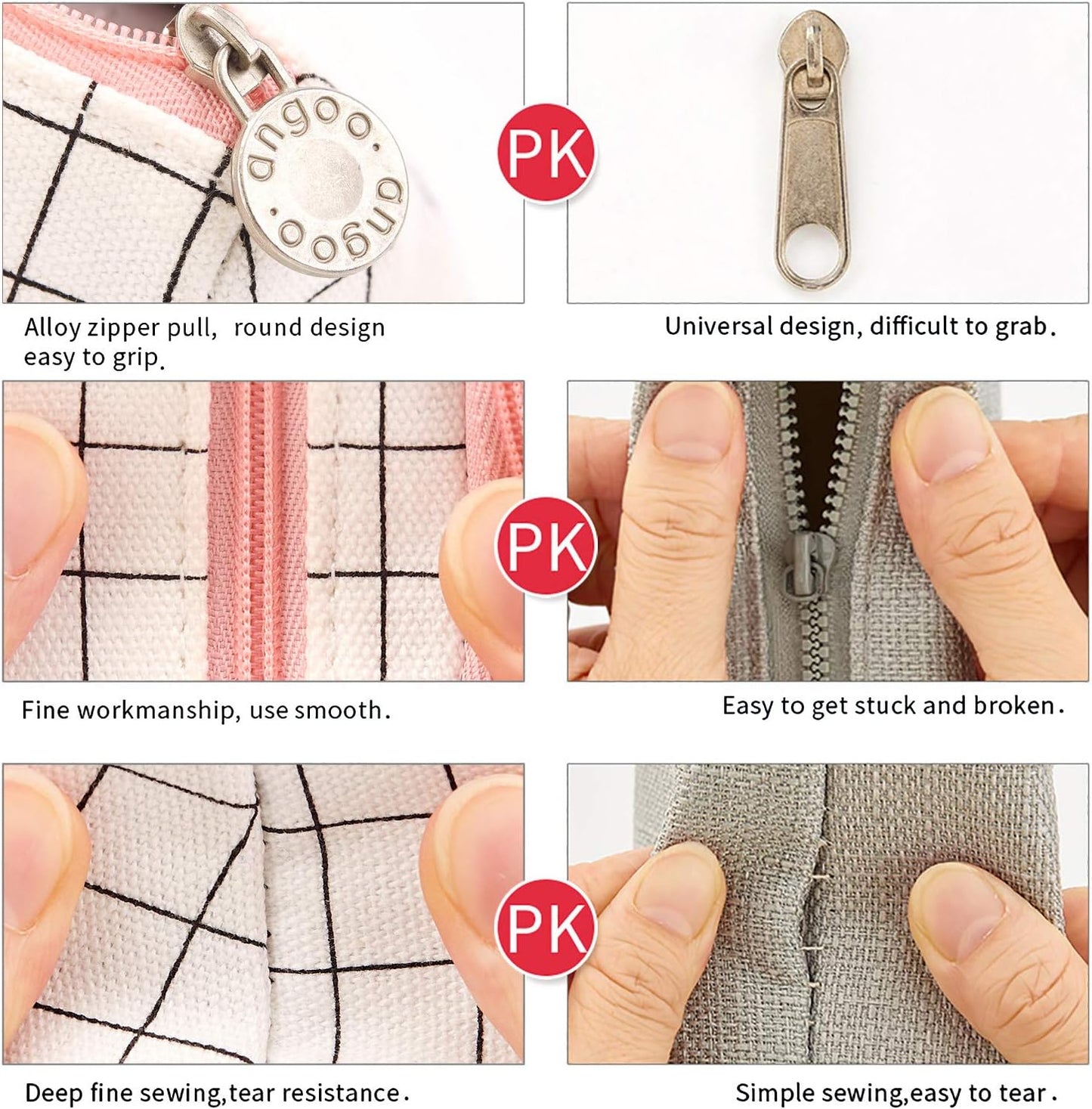 Big Capacity Pencil Case Pouch Pen Case Simple Stationery Bag School College Office Organizer for Teens Girls Adults Student, Plaid White, 8.4 X 4.5 X 1.4 Inches, Simple,Travel