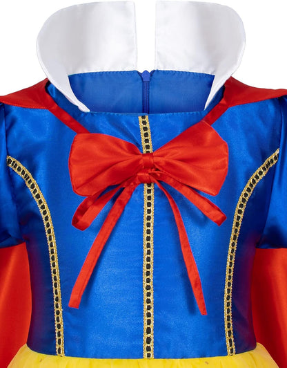 Princess Snow White Dress Costume for Toddler Girls Birthday Halloween Cosplay Party with Accessories 2-11 Years
